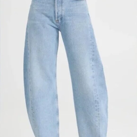 Agolde Luna High Rise Pieced Denim in color Void size 26 - Picture 2 of 6